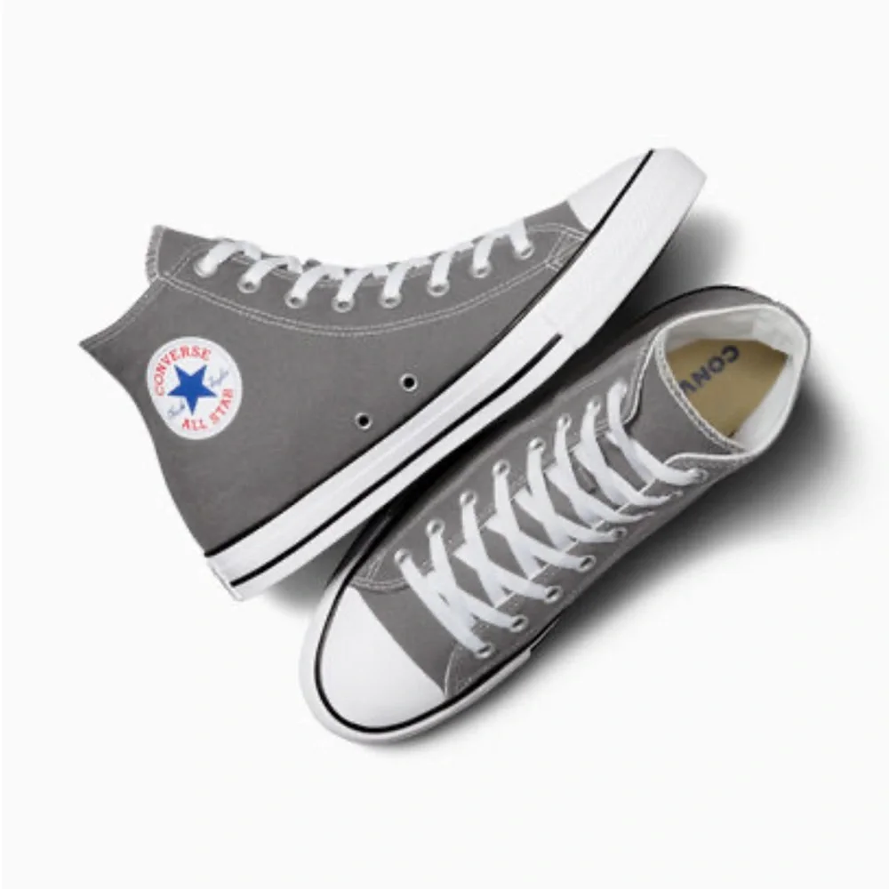 Chuck Taylor Converse All Star Grey Canvas - Picture 2 of 12